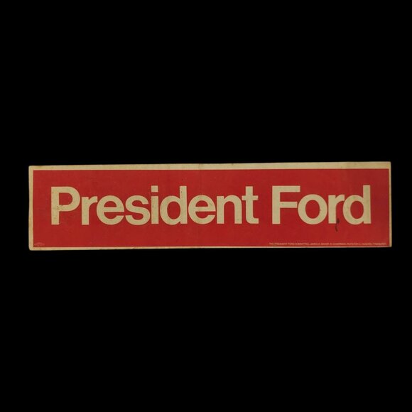 President Gerald Ford 1976 Presidential Campaign Bumper Sticker Lot Of 2 NOS - Picture 5 of 7